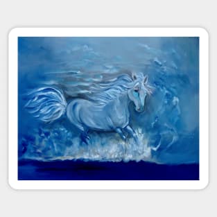 Horse in the Wind Sticker